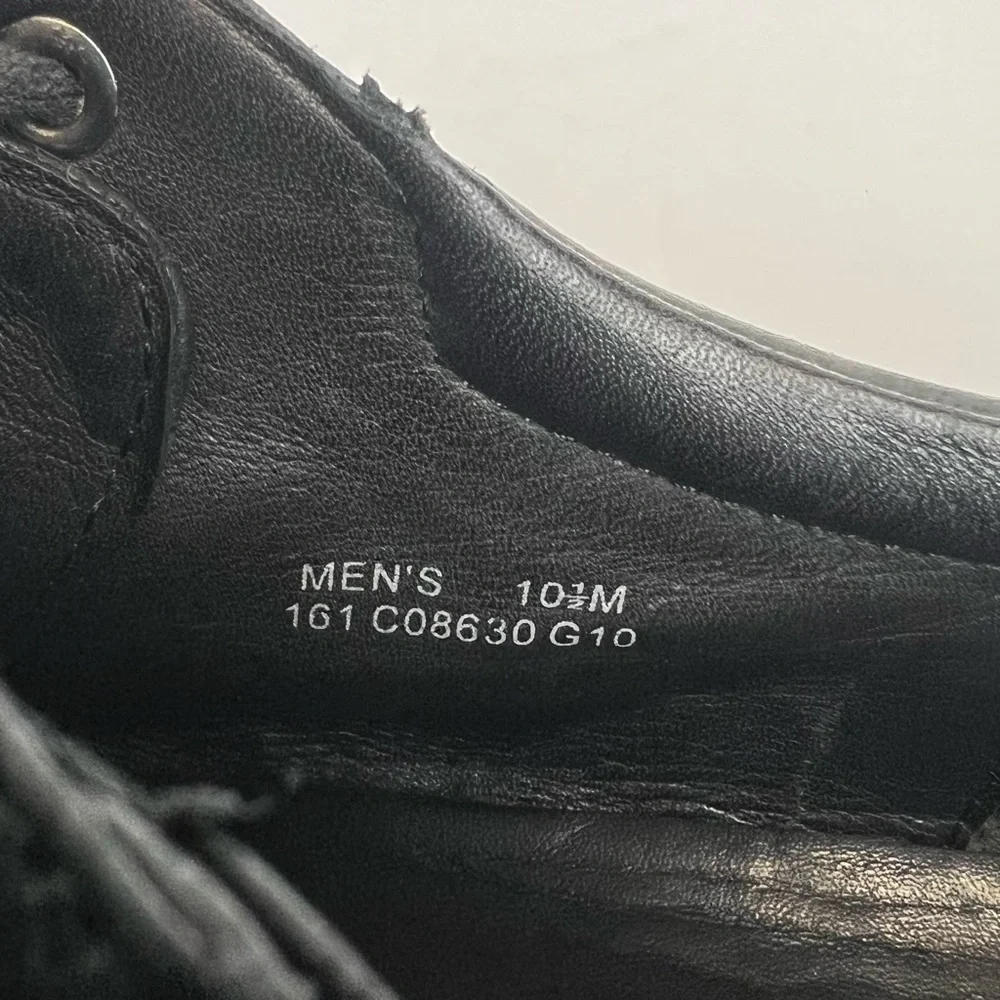 Cole Haan C08630 Men Black Leather Oxford Shoe Size 10.5M Pre Owned